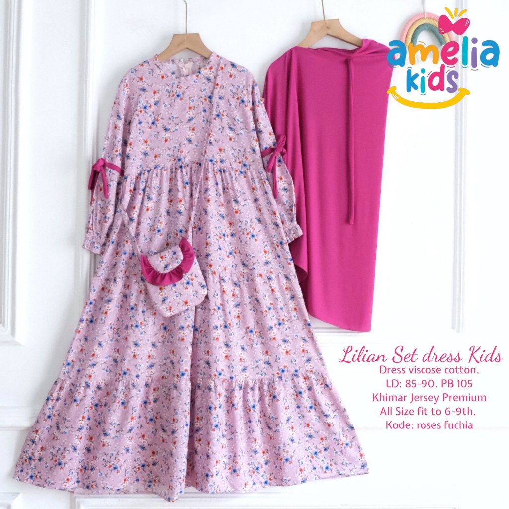 LILIAN SET DRESS KIDS BY-AMELIA KIDS