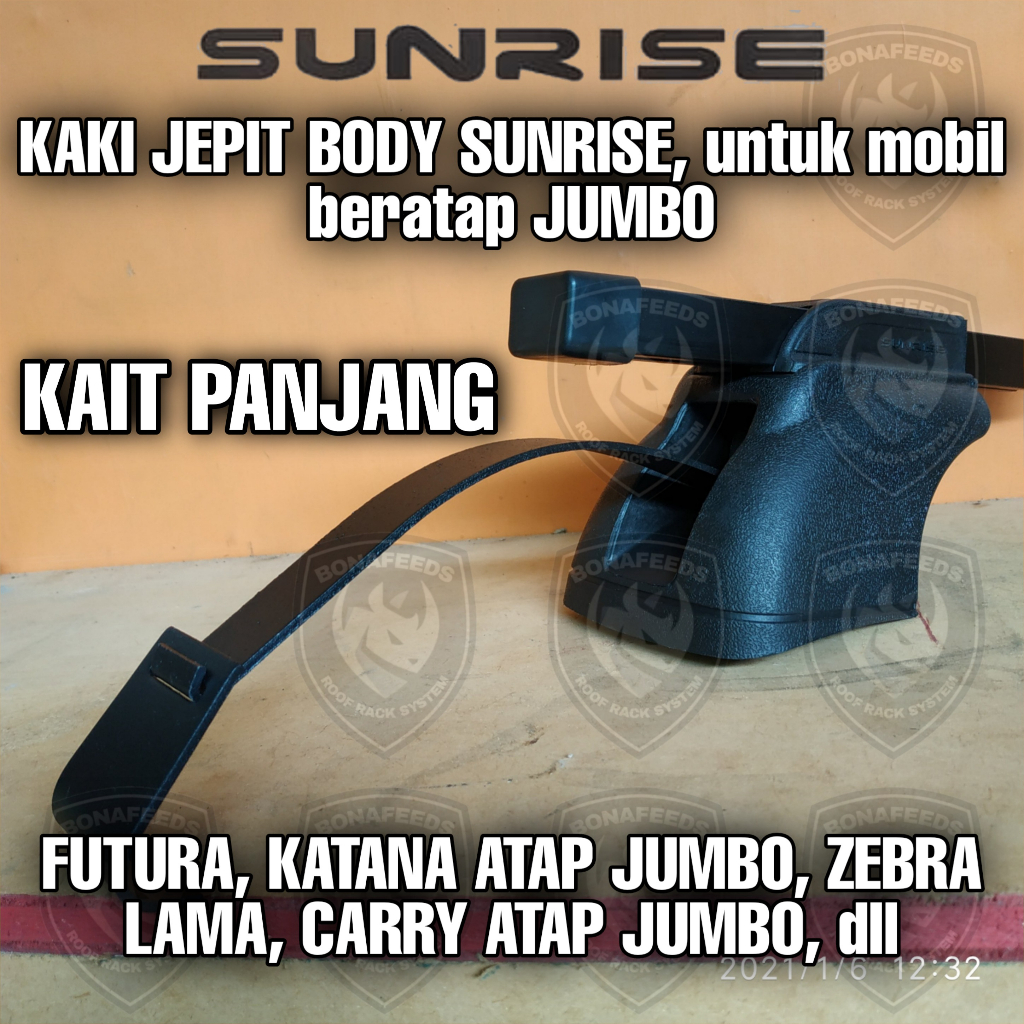 HJK Braket Dudukan Crossbar Kaki Jepit Body - Cross Bar Bracket - Footpack Jimny Granmax Luxio L300