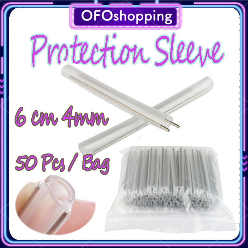 Protection Sleeve Dropcore 6CM 5MM  Fiber Optik 2 Kawat Dropcore Ftth Protection Sleeve 50 Pcs