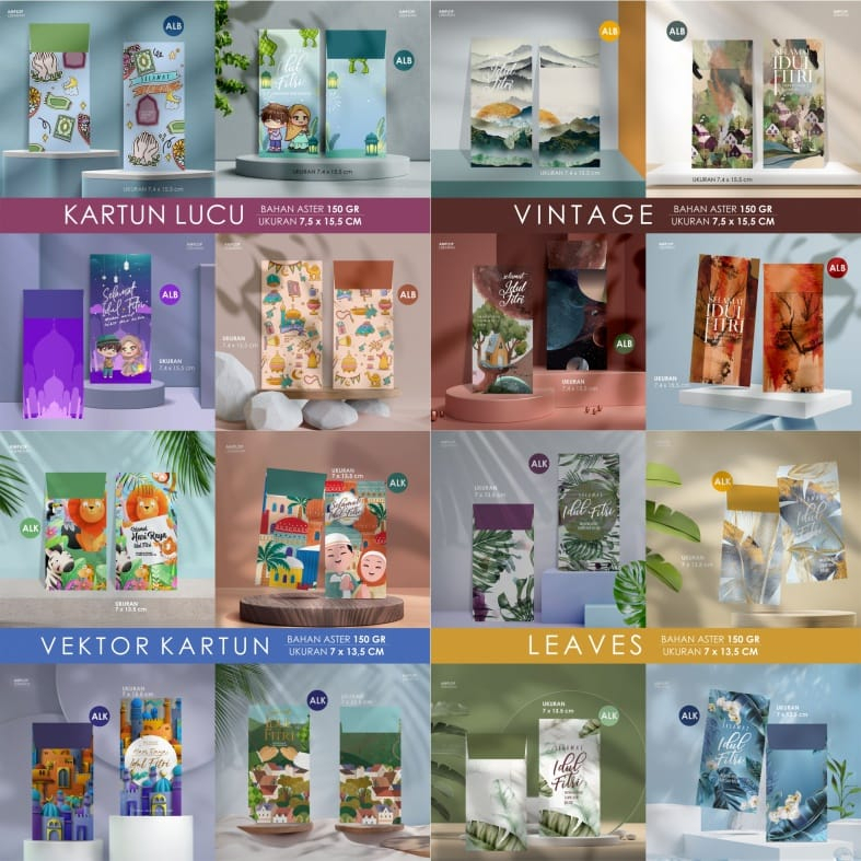 

[Isi 10 Pcs] Amplop Lebaran Besar | Amplop Lebaran Aesthetic 2025 | Amplop Lebaran Vintage