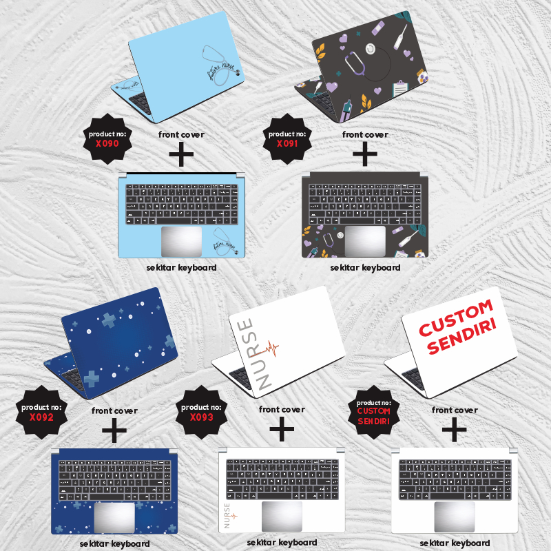 Garskin Laptop Anti Gores Doktor Perawat Science Best Job  Premium Full set 10 12 13 14 15 inch  Universal Untuk Semua Merk Laptop