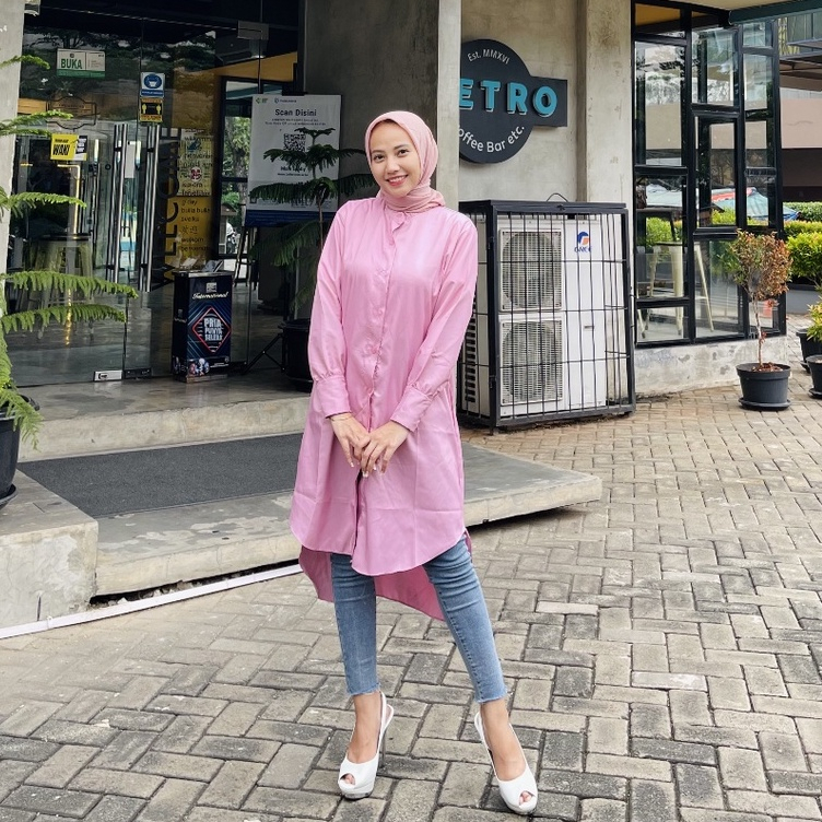 KEMEJA AILEN / TUNIK ATASAN LONG SHIRT