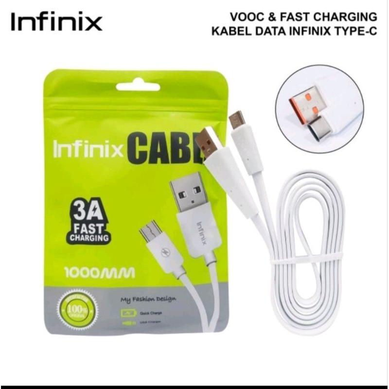 Kabel data infinix Sport fans charging 3A type&amp; micro