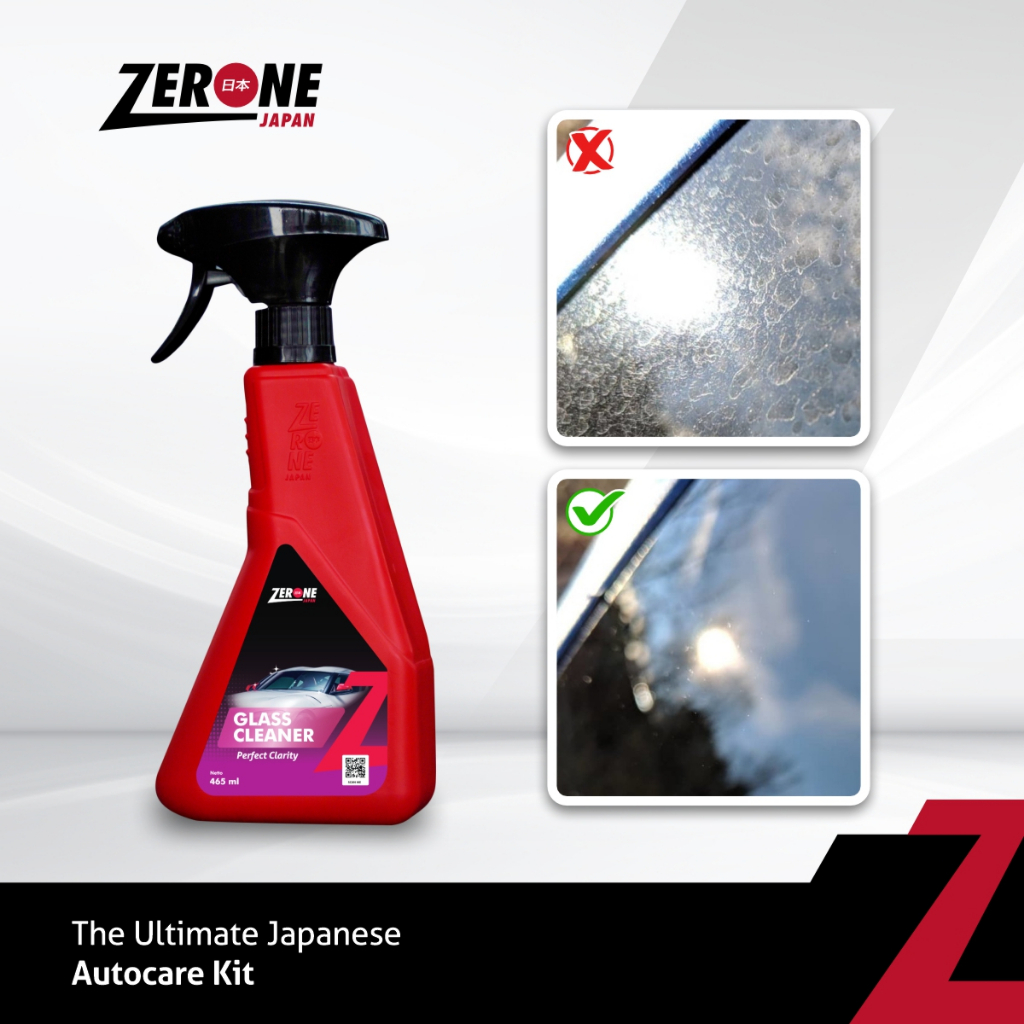 Zerone Japan Glass Super Cleaner 465 ML Penghilang Noda Jamur pada Body Kaca Mobil