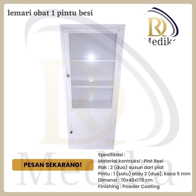 lemari obat 1 pintu besi/Lemari obat/Lemari obat besi