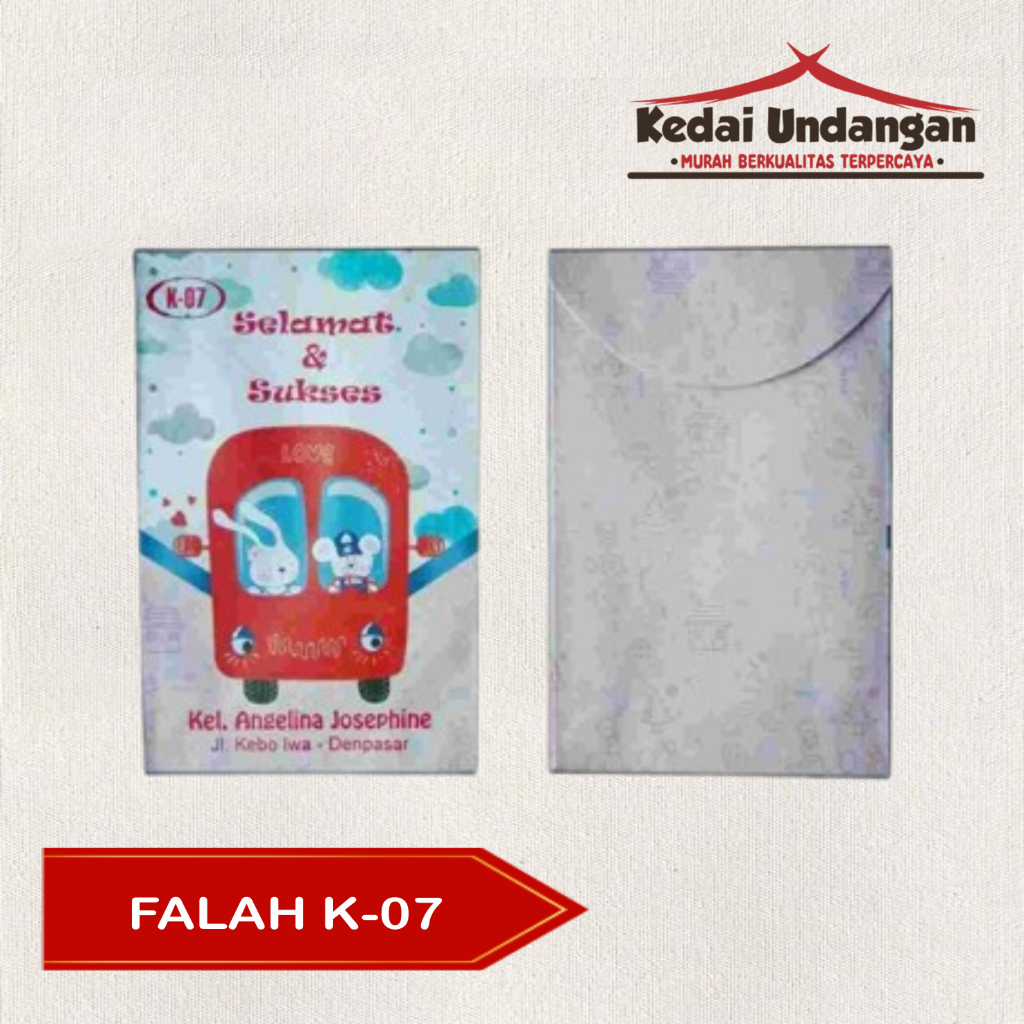

Amplop Falah Kids-07 Isi 50 Lembar Tanpa Tulisan