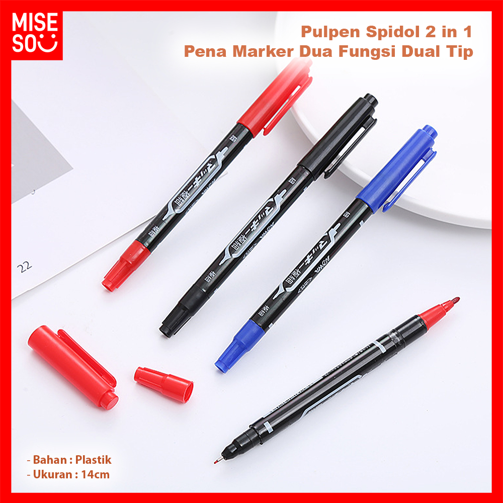 

Pulpen Spidol 2 in 1 Pena Marker Dual Tip Dua Fungsi 892