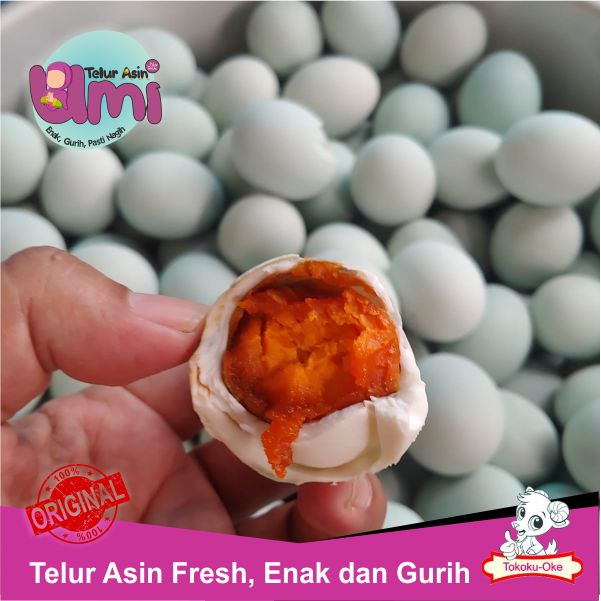 

Telur Asin Umi | Enak, Gurih, Pasti Nagih | Telur Bebek Asin - 4 pcs