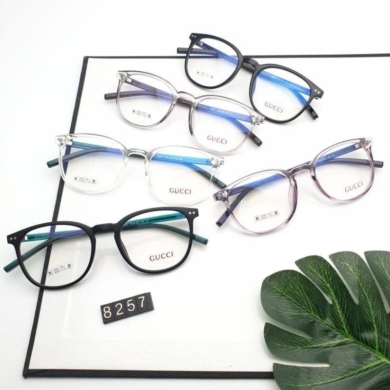 Nnkacamata Frame oval plastik pria wanita 8257