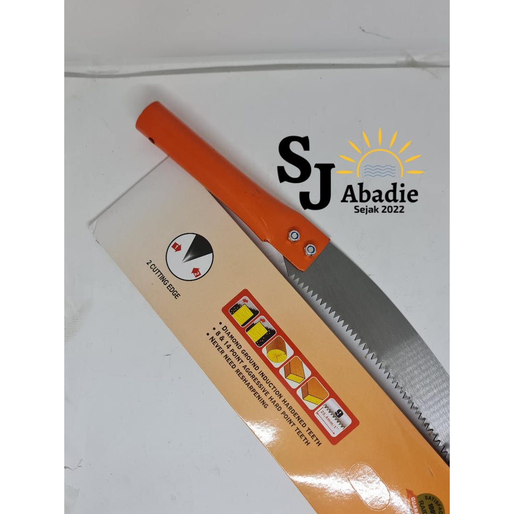 (1 PCS) Gergaji Kopi Pohon Dahan Ranting Gagang Besi BLITZ 15 inch Pruning Saw | SJ ABADIE |