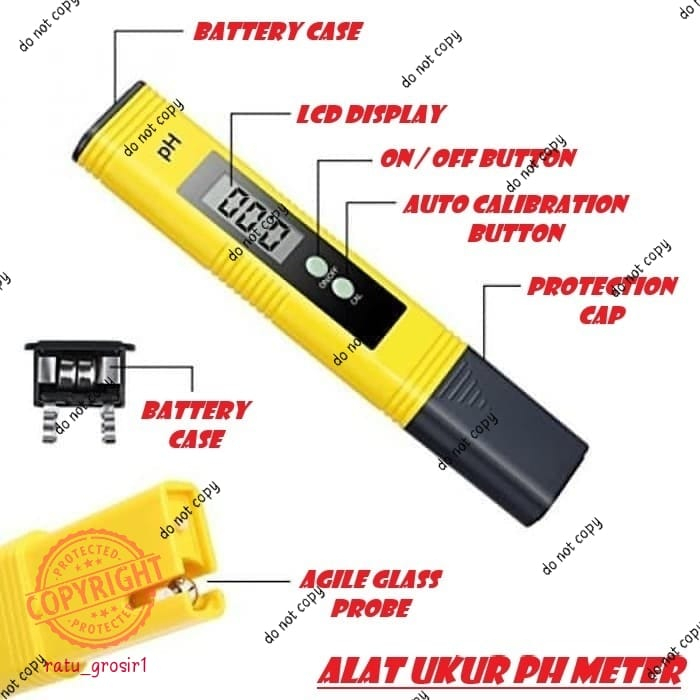 Ph Meter Alat Ukur Air Hidroponik Ph Meter Digital Ph Air Digital Ph