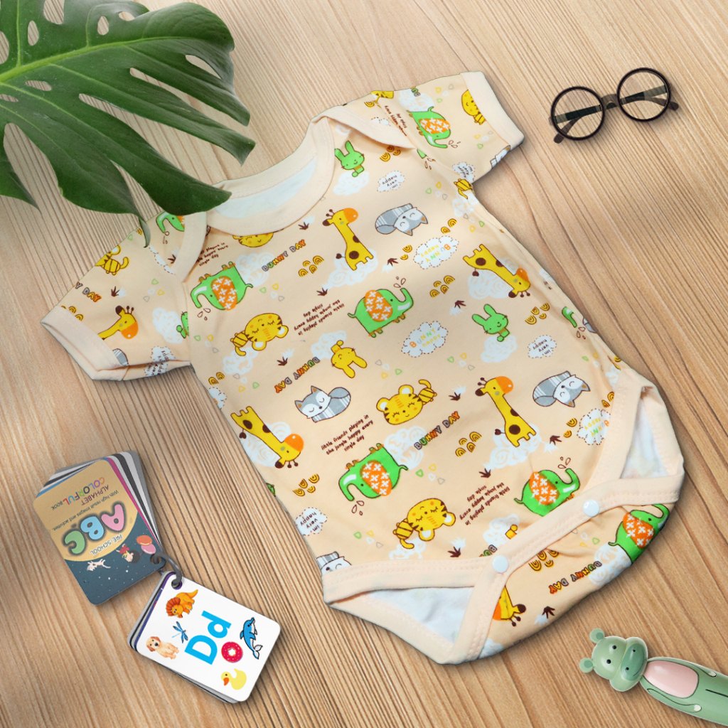 Jumper Bayi Pendek Polos SNI - Romper Fashion Babby Motif FULLPRINT (SNI) - Jumper Bayi Bodysuit Motif Full Sablon Jumper Bayi Newborn SNI