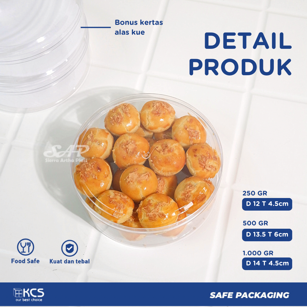 Toples KCS Bundar 250gr | Toples Kue Kering | Toples Kue Lebaran | Toples Kue Nastar | Toples Mika | Toples 1 Karton | Toples Isi 12pcs | Toples KCS | Toples Murah