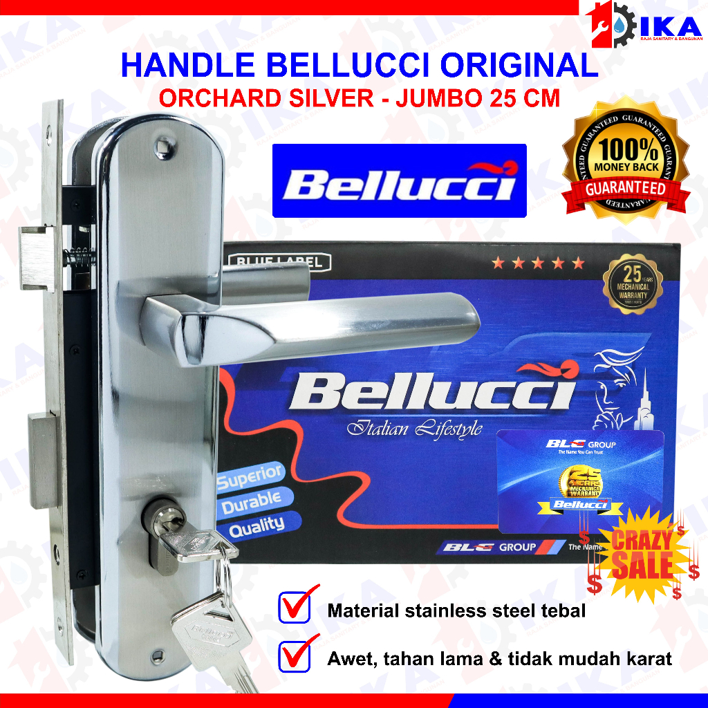 Kunci Pintu Besar Bellucci Orchard NP Handle Besar Bellucci  Handle Stainless Handle pintu besar kunci pintu besar komplit