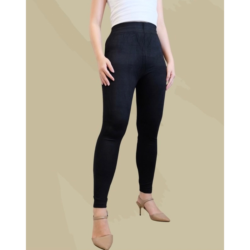 CELANA LEGGING WANITA TEBAL HITAM STOCKING