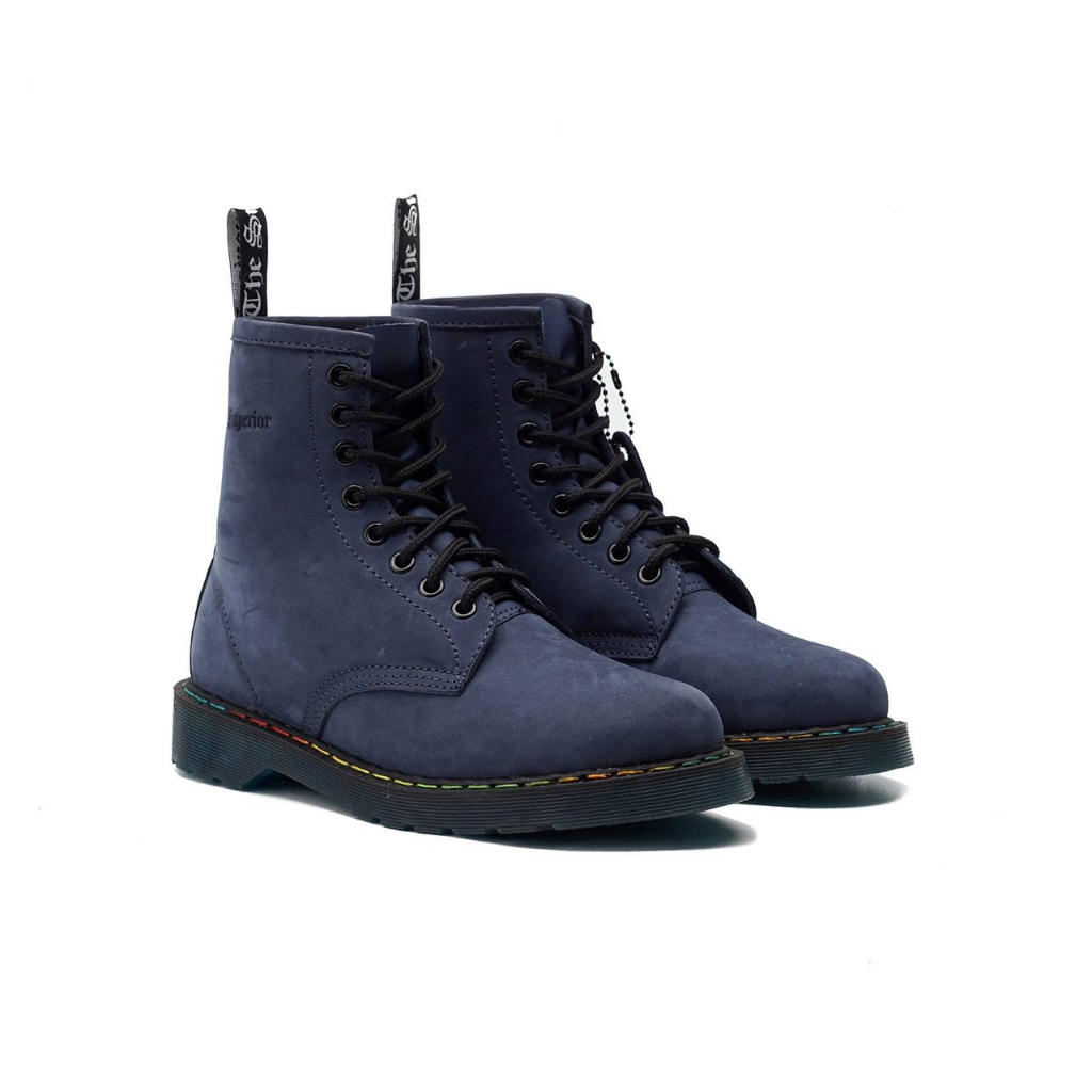 MANCOW x HOAX High Boots Crazy Horse Navy Sepatu Formal Pria Wanita Original Kulit Asli