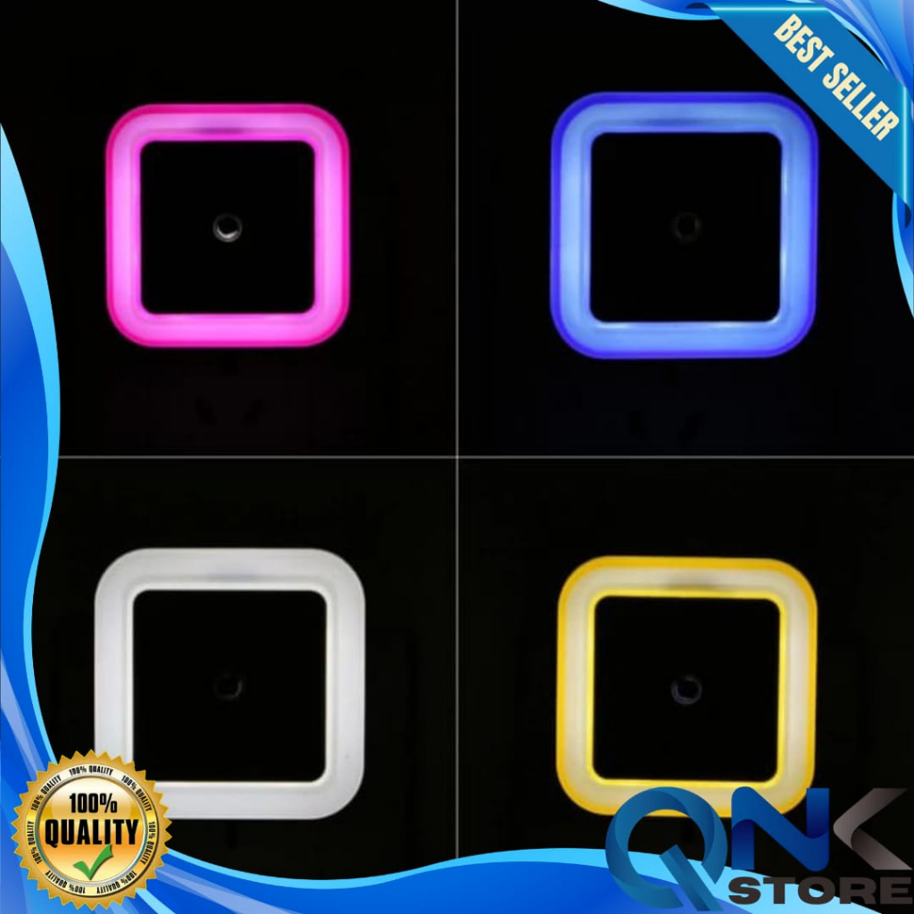 LAMPU TIDUR SENSOR CAHAYA OTOMATIS / LAMPU TIDUR COLOK DINDING SEGI / LAMPU KAMAR TIDUR OTOMATIS NYALA
