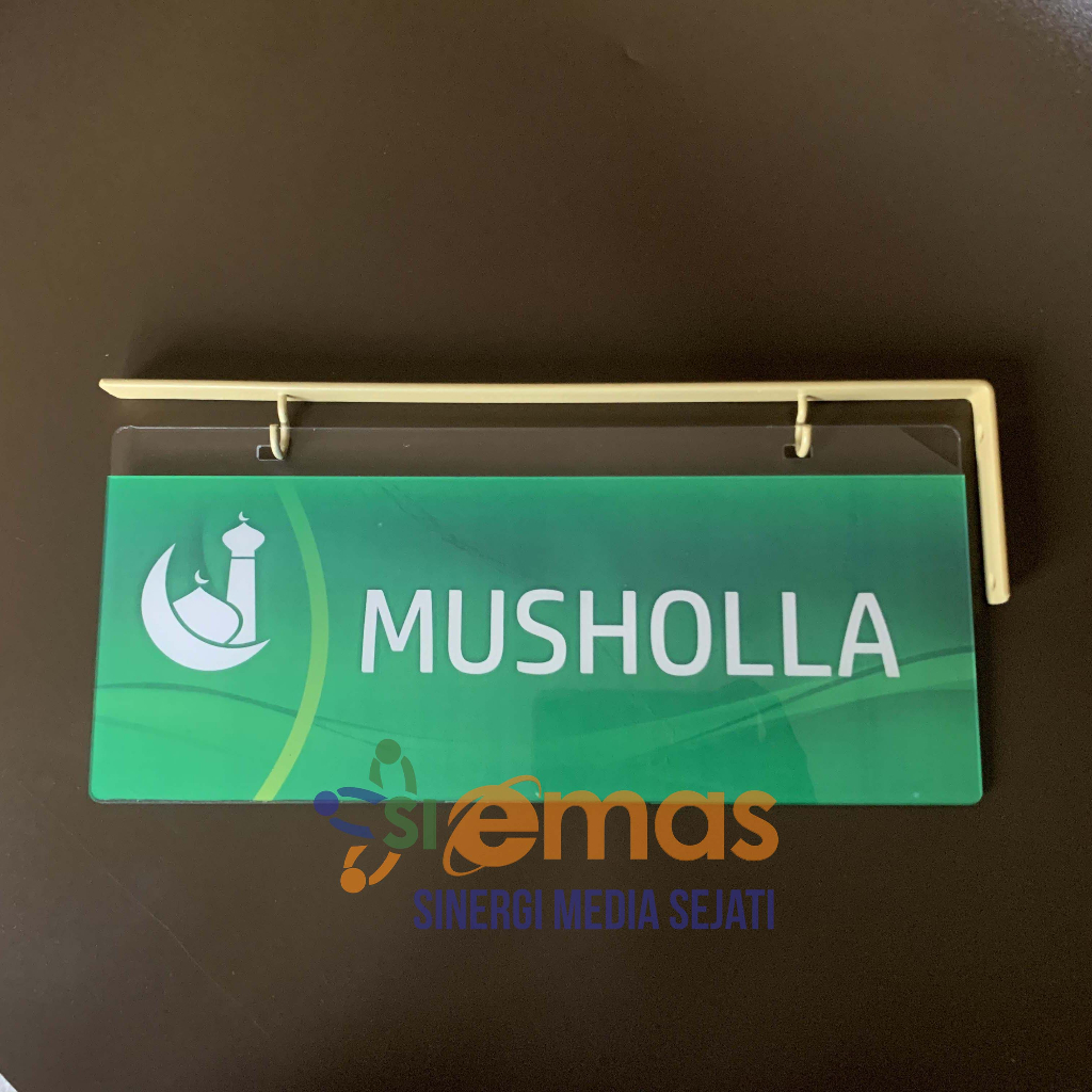 

Papan Akrilik Tanda Mushola | Papan Tanda Mushola Gantung | Papan Gantung Nama Ruang