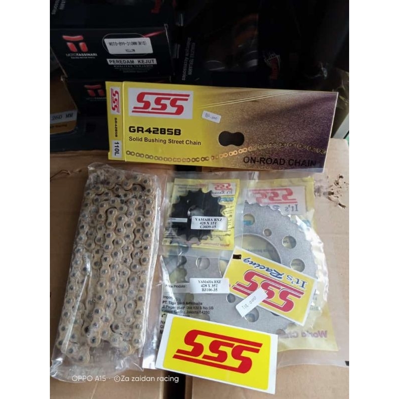 Gir Set Triple SSS set 428/Tebal Jupiter z,Fizr,Jupiter Mx ,Rx king dll