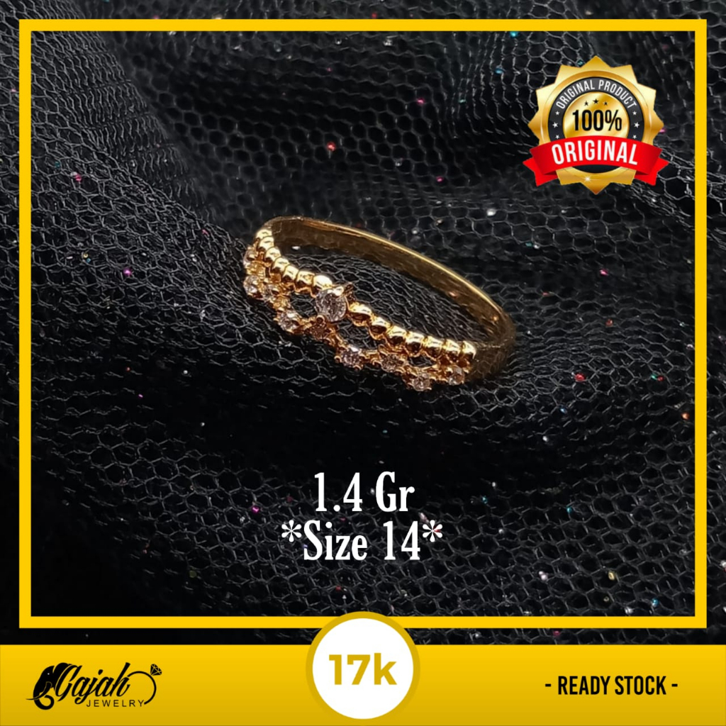 Cincin Emas 17K - 1.4 Gr Kadar 750 - 4683