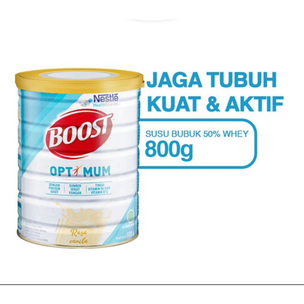 NESTLE BOOST Optimum - Susu Nutrisi Dewasa &amp; Lansia - Kaleng 800 gram