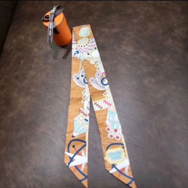 Twilly Hermes Scarf Odyssey De Noisett