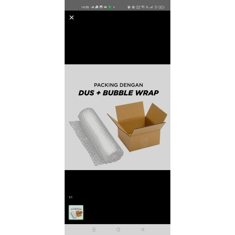 

Kardus + Bubble Wrab