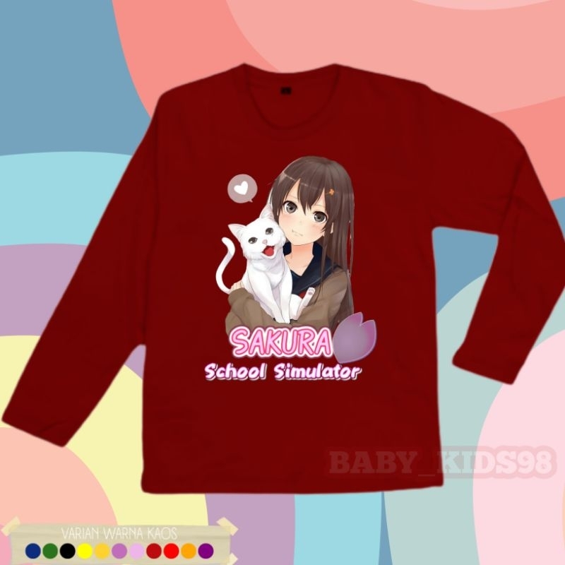 BAJU KAOS ANAK LENGAN PANJANG SAKURA SCHOOL SIMULATOR