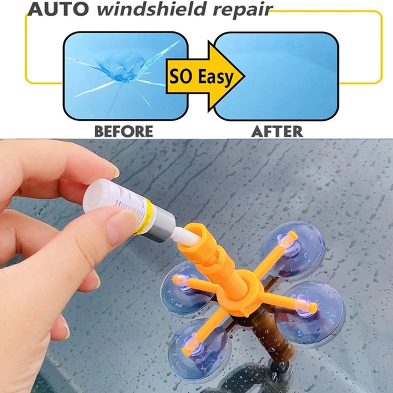 Wiendshield Glass Repair Kit Lem Kaca Mobil Retak Lem Kacamata Retak Car Crack Lem Kacamata