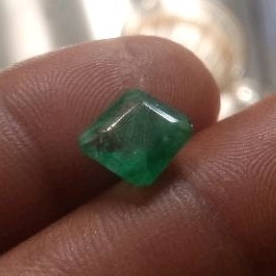 Natural Emerald Beryl Jamrud Zamrud Colombia 3,3 Carats Original Asli Alam Bukan Chatam Koleksi Batu