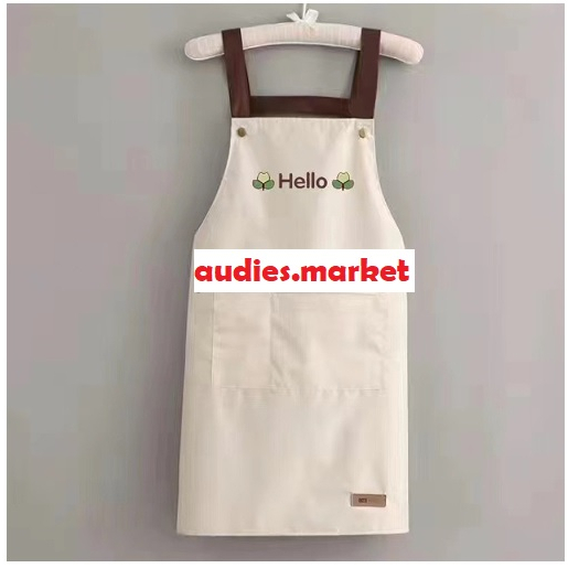 Apron Celemek Barista Korean Style Pria Wanita Celemek Dapur Masak Celemek Anti Air Chef Barista Barber Restoran Cafe Original