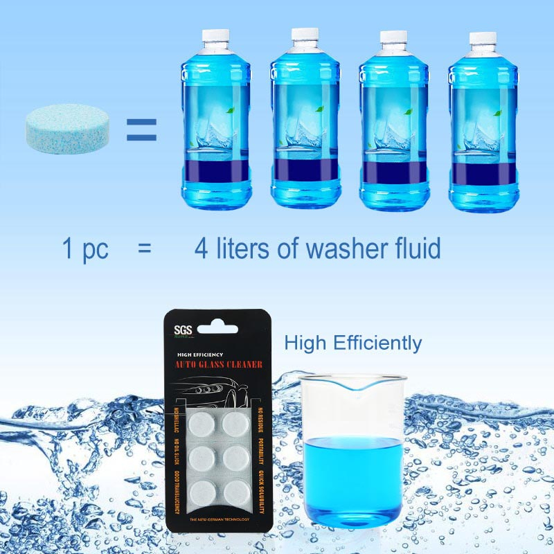 SGS Pil Pembersih Kaca High Efficient Auto Clear 6 PCS -- Black