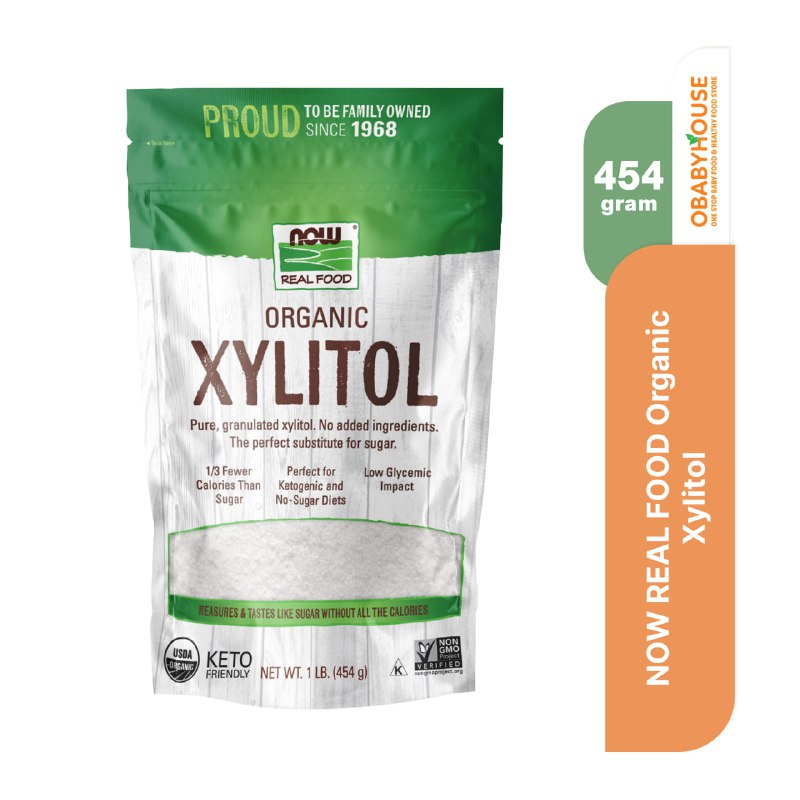 Now Real Food Organic Xylitol 454 gr