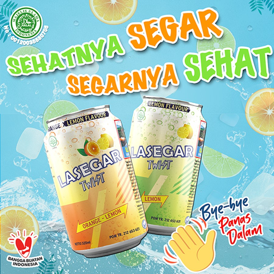 

Lasegar Twist Minuman Kaleng 320ml1 Pcs/ Lasegar Twist Soda Buah Kaleng 320ml