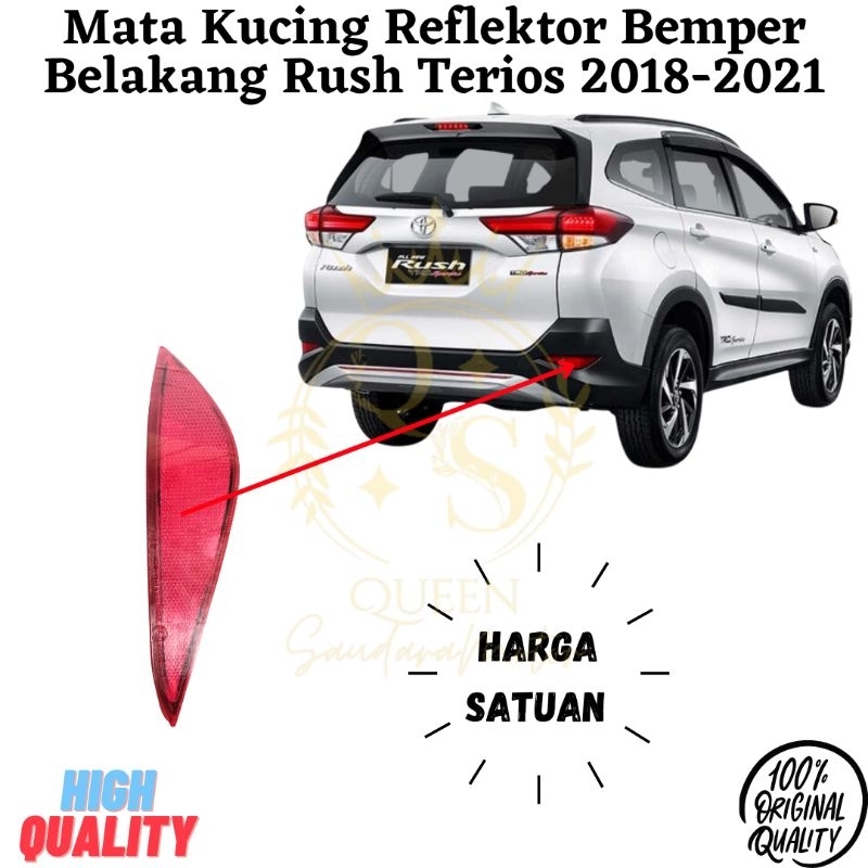 Mata Kucing Reflektor Bemper Belakang Rush Terios 2018-2021