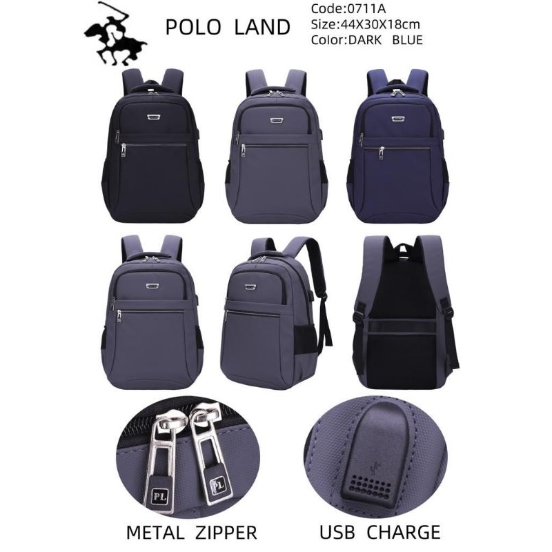 Tas Laptop Polo Land MURAH / Tas Kunci Nomor + USB Polo Land Compact ORIGINAL / Ransel Laptop SD SMP SMA KULIAH / Tas Dukung COWOK TERMURAH / Ransel CANTEL KAIT DI KOPER BARU / Tas Laptop Polo Land Anti air bahan BIMO 17 INCHI MURAH / RANSEL POLO LAND ORI