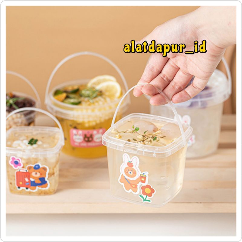10PCS 300ML DESSERT BOX CUP TOPLES JAR EMBER DESSERT MINUMAN