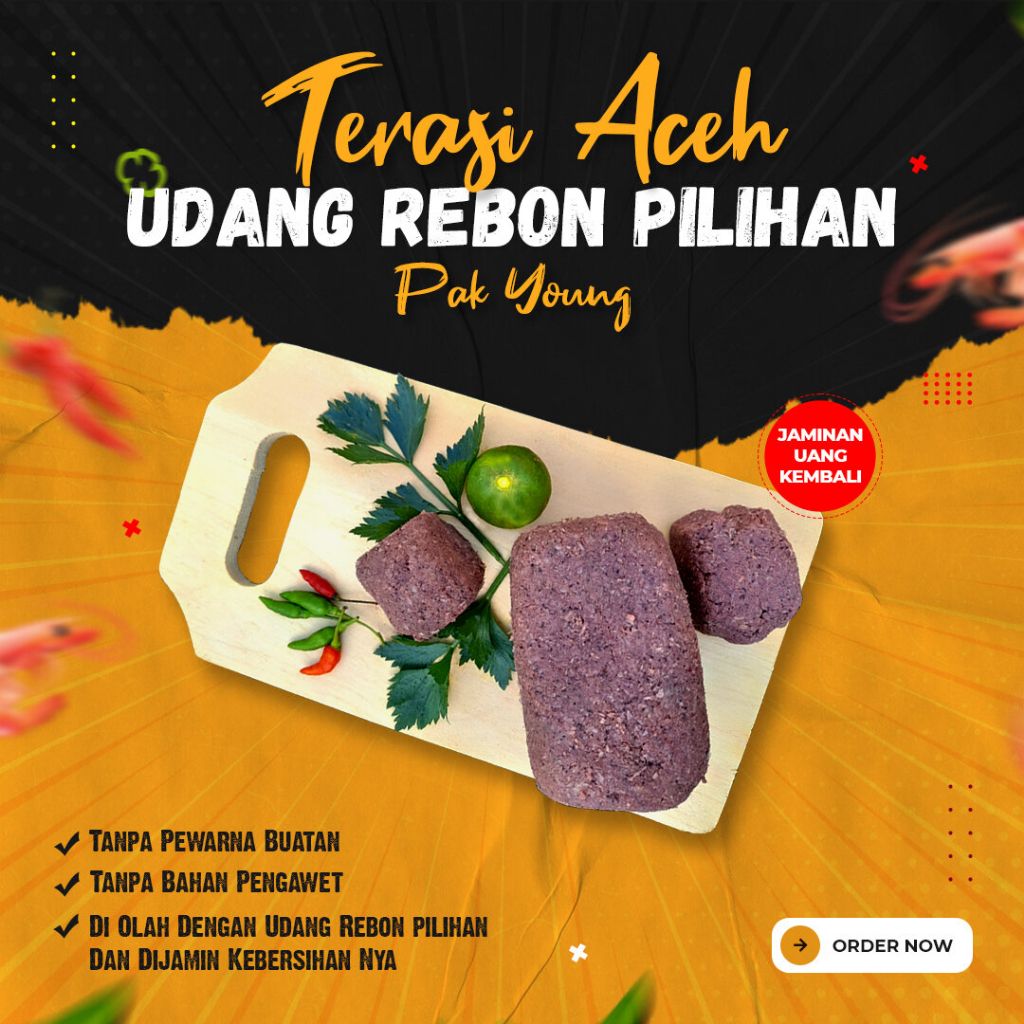 

Terasi Aceh Pak Young - Belacan Aceh Kualitas Super 500gr
