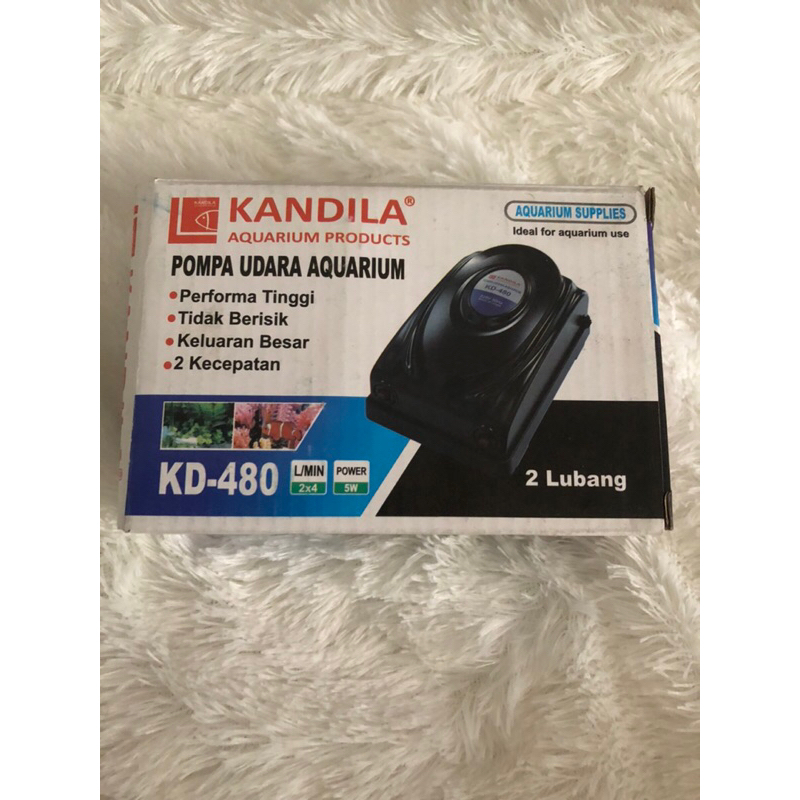 Mesin Aerator 2 Lubang Mesin Pompa Aquarium Kandila KD-480