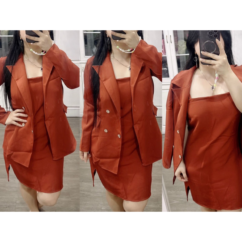 CODE:n 3562 DRESS BLEZER BKK READY SALE YA…