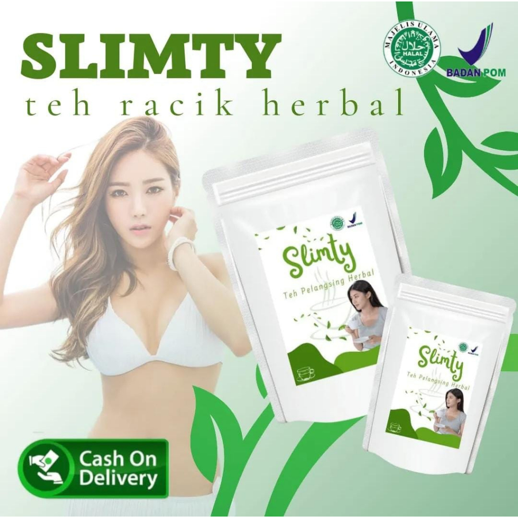 obat pelangsing ampuh BPOM tanpa olahraga, pelangsing Slimty herbal alami 100%, penurun berat badan 