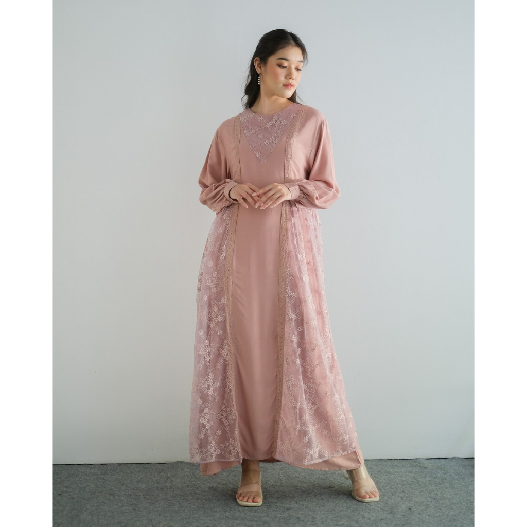 Myrubylicious MADIZAH MAXI DRESS | DRESS | DRESS WANITA | DRESS BROCADE | BAJU MUSLIMAH