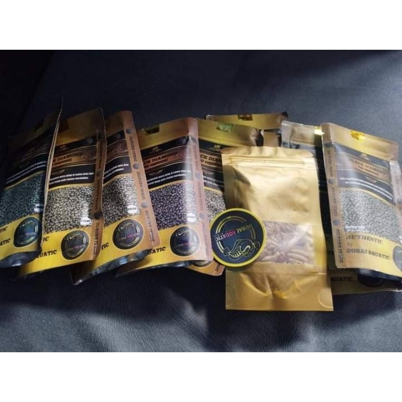 (repack) pelet black diamond kemasan baru by dubai aquatic
