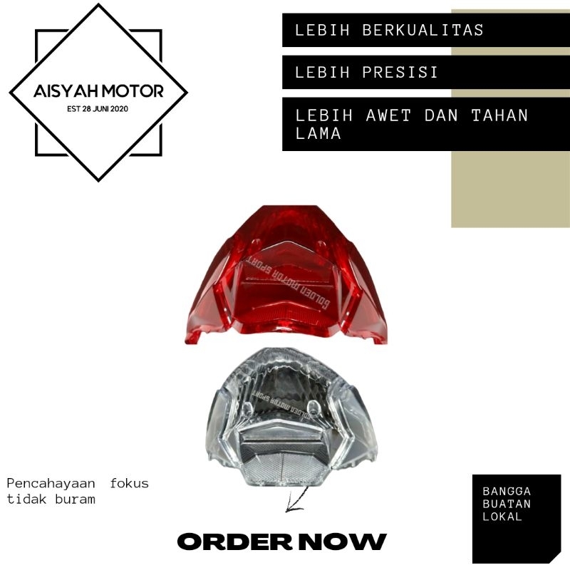 Mika Lampu Lengkap Honda Beat FI Tahun 2012-2014