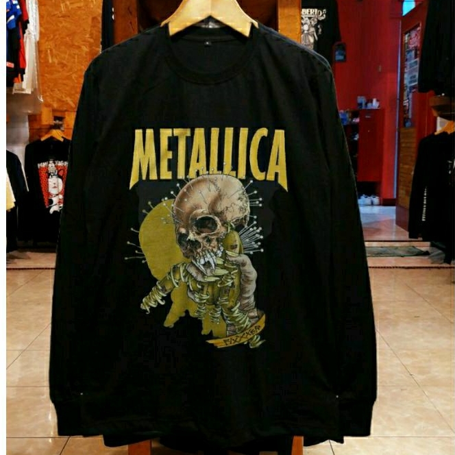 KAOS PANJANG METALLICA DISTRO TERBARU - KAOS PANJANG METAL DISTRO MURAH