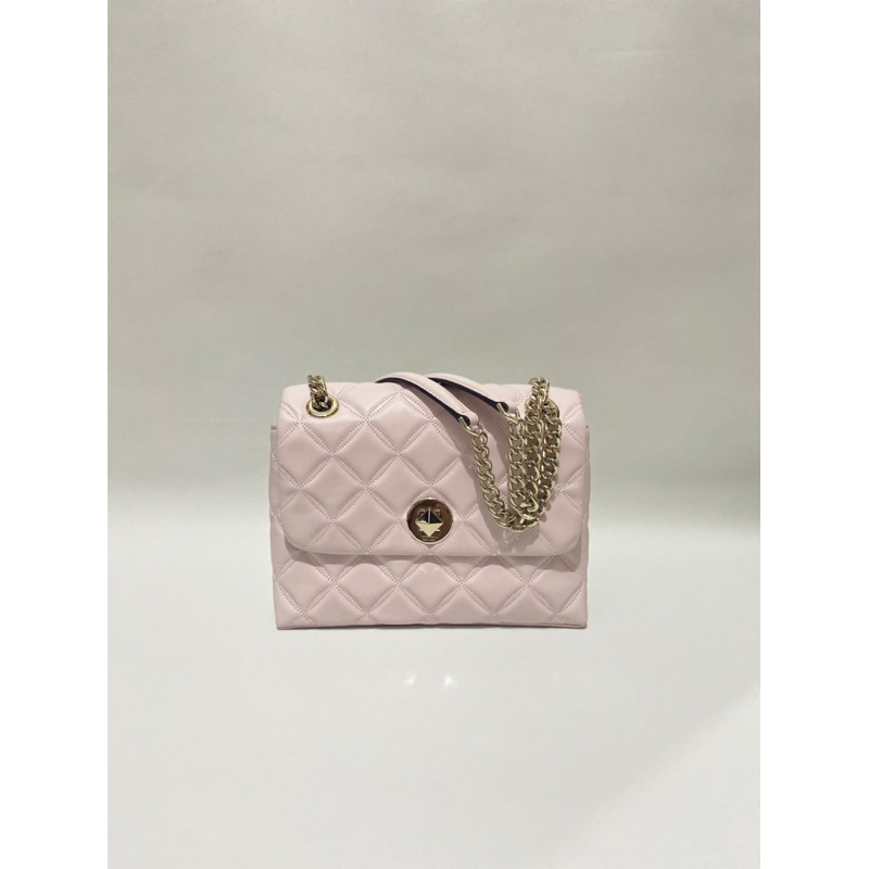 Kate spade natalia small flap crossbody chalk pink