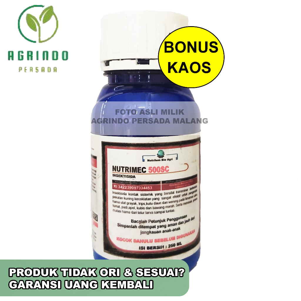 Insektisida Nutrimec 500SC 250ml | Emamectin benzoat Lufenuron | Pembasmi Hama Ulat pada tanaman Bawang Merah | Insektisida sejenis Preza, gracia, Brofeya, Brofreya, Toxedown