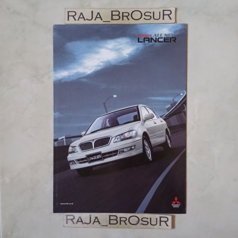 Poster brosur katalog leaflet jadul lawas Mitsubishi All New Lancer GLXi/SEi Limited CVT 2002