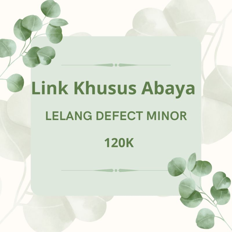 Link Khusus DEFECT Minor 2