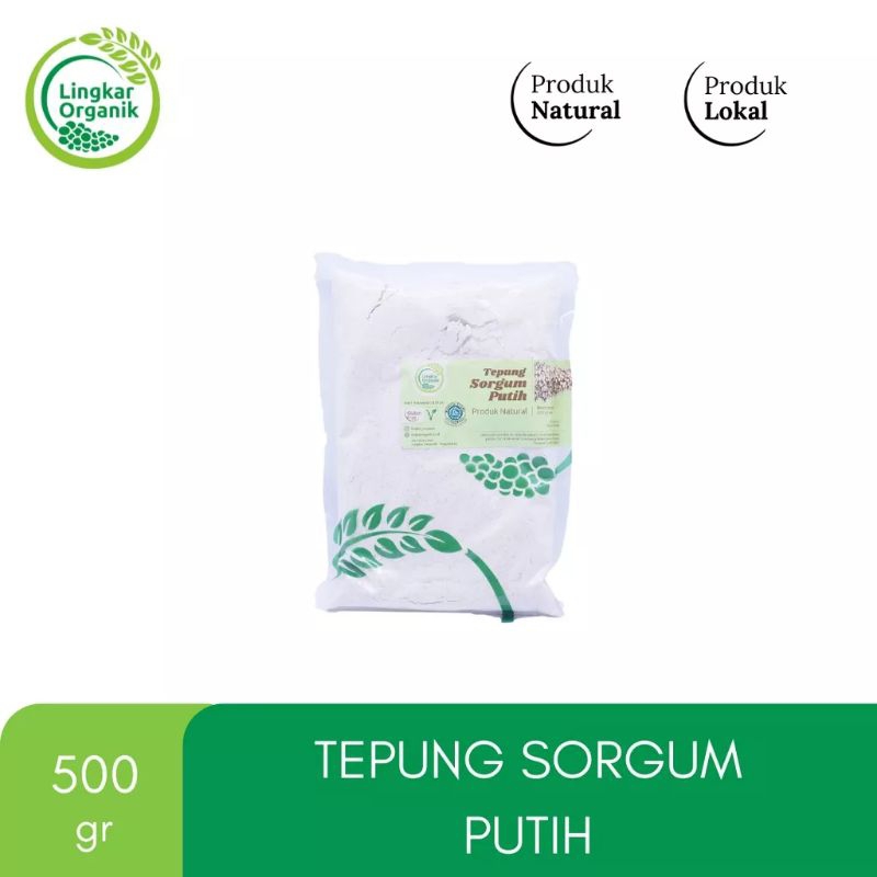 

Tepung sorgum putih lingkar organik / tepung sorghum 500gr